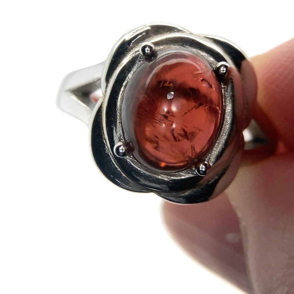 Tourmaline 3.01ct Platinum Finish Solid 925 Sterling Silver Ring